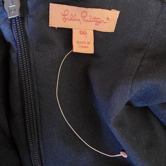 Lilly Pulitzer Vena Stretch Shift Dress True Navy - Picture 7 of 13